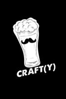 Craft(y): 6x9 Craft Beer blank with numbers paper notebook notes 1702351092 Book Cover