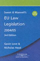 Sweet and Maxwell's EU Law Statutes 0421891203 Book Cover