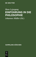 Einf�hrung in Die Philosophie 3110046261 Book Cover
