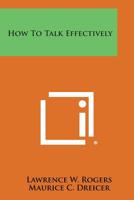 How To Talk Effectively 1163175412 Book Cover