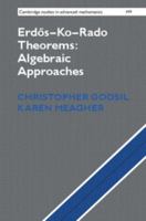 Erds-Ko-Rado Theorems: Algebraic Approaches 1107128447 Book Cover