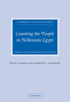 Counting the People in Hellenistic Egypt: Volume 1, Population Registers (P. Count) 0521124875 Book Cover