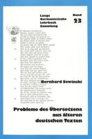 Probleme Des Uebersetzens Aus Aelteren Deutschen Texten 3261044586 Book Cover