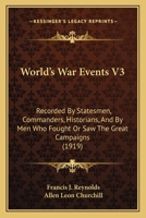 World"s War Events Vol I 1165161389 Book Cover