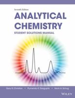 Analytical Chemistry, Student Solutions Manual 0471309788 Book Cover