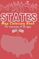 50 States map coloring activity book for everyone of all ages: All American states map mandala coloring book for days and weeks engaging ... Size 6x9" Easy to carry and lightweight. B08C8Z61RK Book Cover