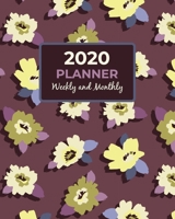 2020 Planner Weekly and Monthly: Calendar View Organizer Agenda With Inspirational Motivational Positive Affirmation Quotes / Jan 2020 to Dec 2020 / Pretty Abstract Floral Cover 167404352X Book Cover