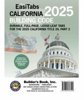 2025 California Building Code, Title 24 Part 2 Volume 1 & 2 Loose-Leaf EasiTabs 1622707516 Book Cover