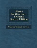 Water Purification 1341053326 Book Cover