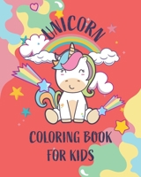 Unicorn coloring book for kids: kids Coloring Book with Beautiful and funny Unicorn Designs. A good activity book for kids, children and girls ages 4-8 years to improve their coloring skills. Size 8"  B08F6CGD5T Book Cover