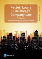 Pettet, Lowry & Reisberg's Company Law: Company Law & Corporate Finance 1292078634 Book Cover