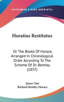 Horatius Restitutus; 1357735634 Book Cover