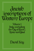 Jewish Inscriptions of Western Europe 0521619777 Book Cover