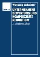 Unternehmensbewertung Und Komplexitatsreduktion 3409390030 Book Cover