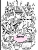 Sketchbook: Matte Cover for Coloring Bonus Back Cover - 8.5x11 110 White Bordered Paper for Sketching, Drawing, Doodling and More! 1686830505 Book Cover