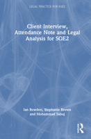 Client Interview, Attendance Note and Legal Analysis for SQE2 (The Skills of Legal Practice Series for SQE2) 1032856289 Book Cover
