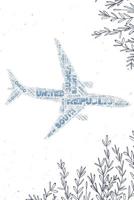 Travel notebook: Flight Attendants Journal Traveler Notebook Diary Bullet Dotted Grid, 150 pages, 6 x 9 1099428688 Book Cover