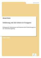 Erfahrung Mit Der Arbeit in Gruppen 3838661435 Book Cover