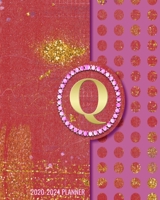 2020-2024 5 Year Monthly Planner: Initial Monogram Letter Q 60 Months Calendar, 5 Year Agenda Schedule Organizer, Logbook and Personalized Journal 1707959846 Book Cover