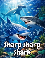 Sharp sharp shark, the best shark coloring book ever.: If you love sharks, or if your kid love sharks, then you should buy this amazing coloring book right away. B092PG7P46 Book Cover