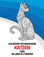 Malb�cher f�r Erwachsene - Billiger als Therapie - Tiere - Katzen null Book Cover