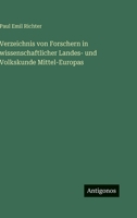 Verzeichnis von Forschern in wissenschaftlicher Landes- und Volkskunde Mittel-Europas 3563996407 Book Cover