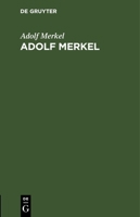 Adolf Merkel 3112677757 Book Cover