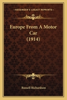 Europe from a Motor Car 9355114451 Book Cover