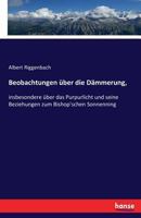 Beobachtungen Uber Die Dammerung, 3743421186 Book Cover