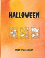 HALLOWEEN: Livre de coloriage 30 coloriages halloween pour enfants 5-7 ans B08GVGCMXG Book Cover