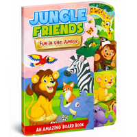 Jungle Friends - An Amazing Board Book 9376891503 Book Cover