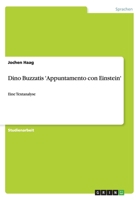 Dino Buzzatis 'Appuntamento con Einstein': Eine Textanalyse 3640156560 Book Cover