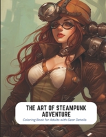 The Art of Steampunk Adventure: Coloring Book for Adults with Gear Details B0C2RW1S5G Book Cover