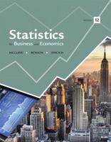 Statistics for Business & Economics 0023792019 Book Cover