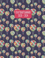 Five Year Planner: 2020-2024 Monthly Calendar - Hot Air Balloons 1693113376 Book Cover