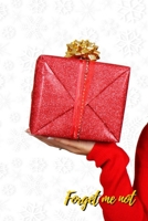 Forget Me Not: RED Christmas Gift box.Internet Password Logbook with alphabetical tabs.Personal Address of websites, usernames, passwords notebook/Journal/Organizer/Keeper.Large printed format.Size 6x 1712080156 Book Cover