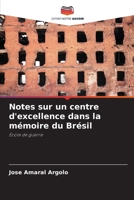Notes sur un centre d'excellence dans la mémoire du Brésil 6207289277 Book Cover
