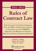 Rules of Contract Law 2012-2013 Statutory Supplement 1454818565 Book Cover