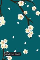 Address Book: Include Alphabetical Index with Plum Blossom Flower on Indigo Blue Cover 1794237763 Book Cover