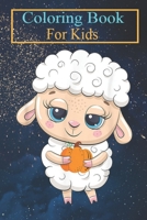 Coloring Book For Kids: Cool Baby Sheep Halloween Costume Funny Lazy Easy Animal Coloring Book: For Kids Aged 3-8 (Fun Activities for Kids) B08HTG62LS Book Cover