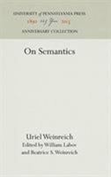 On Semantics 0812277597 Book Cover