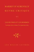 Oeuvre Critique VI: Les Oeuvres Et Les Hommes, Troisieme Serie (Vol. 2). XXII, Femmes Et Moraliste. XXIII, Poesie Et Poetes. XXIV, Voyageu 2251500049 Book Cover