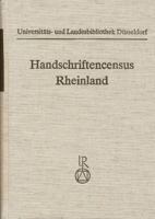 Handschriftencensus Rheinland 3882265973 Book Cover