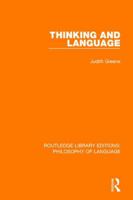 Thinking and Language (Essential Psychology) 0416818706 Book Cover