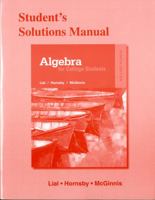 Student Solutions Manual for Algebra for College Students 0321715497 Book Cover