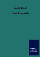 Papst Nikolaus III. 3846017590 Book Cover