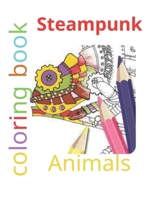 steampunk coloring book animals: Colormorphia animal { 8.5×11 in } page 50 B08VCQWYP4 Book Cover