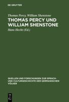 Thomas Percy Und William Shenstone: Ein Briefwechsel Aus Der Entstehungszeit Der Reliques of Ancient English Poetry 3111251756 Book Cover
