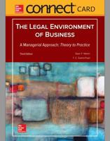 Connect Access Card for Legal Environment of Business, a Managerial Approach: Theory to Practice 1260046354 Book Cover