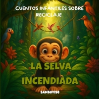 LA SELVA INCENDIADA -CUENTO PARA NIÑOS DE 3-4-5-6-7 AÑOS: Cuento infantil ilustrado para niños de 3 a 7 años sobre cambio climático y cuidado del ... a través de animales bebés. (Spanish Edition) B0FHV4QNJ8 Book Cover